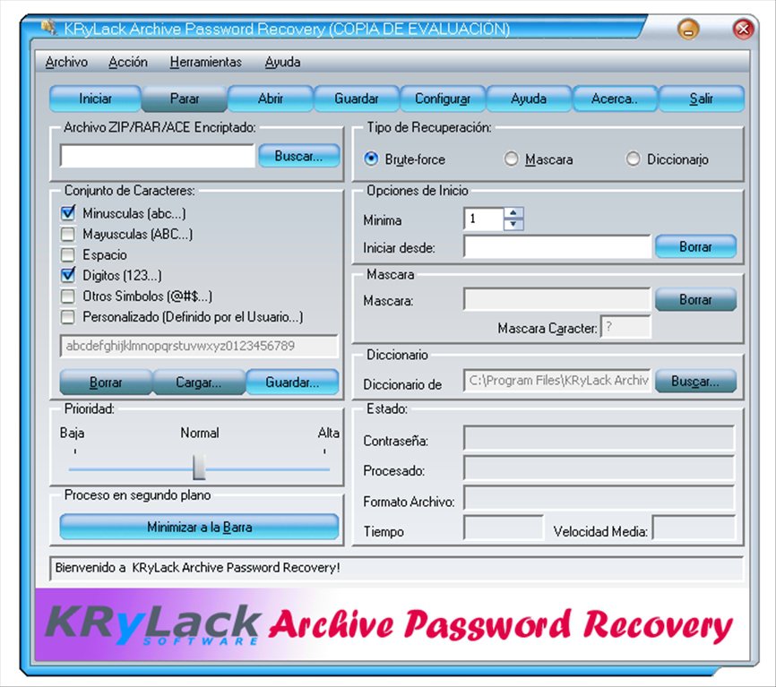 Krylack Rar Password Recovery 2019